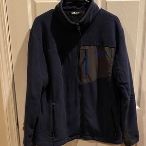 The North Face Men's Blue and Dark Gray Performance Jacket size Large
